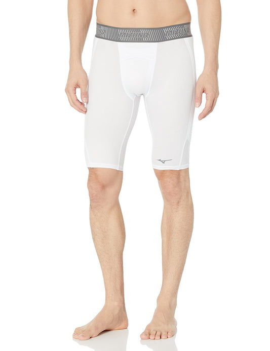 Mizuno Aero Vent Padded Sliding Short, White, Medium