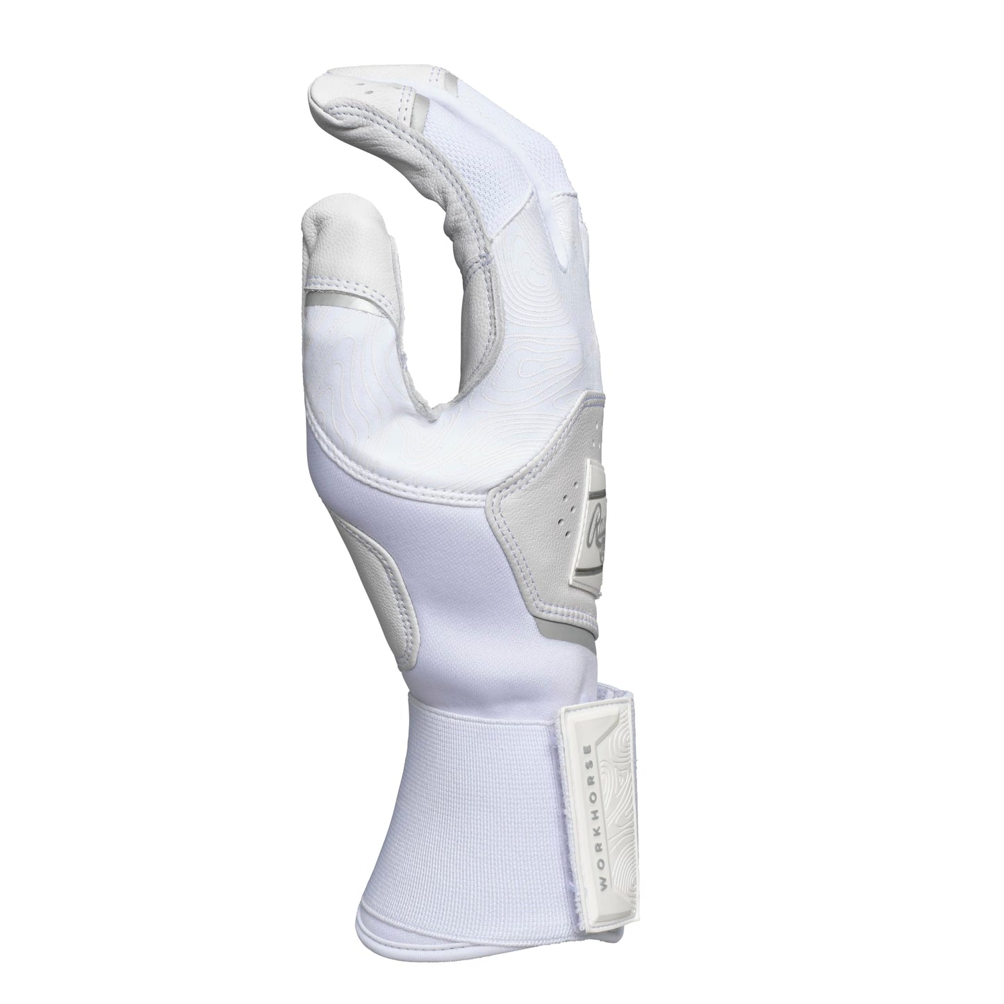Rawlings | Adult Workhorse with Compression Strap Baseball Batting Gloves | White | SML