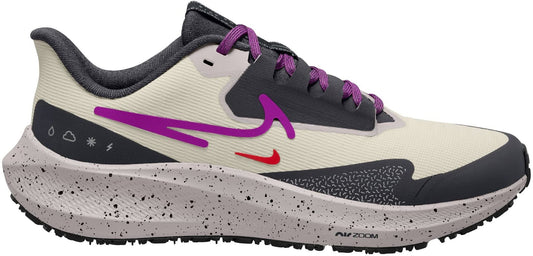 Nike Air Zoom Pegasus Shield Women's Shoes Light Bone/Vivd Purple-Cobblestone DO7626-003 Size 9