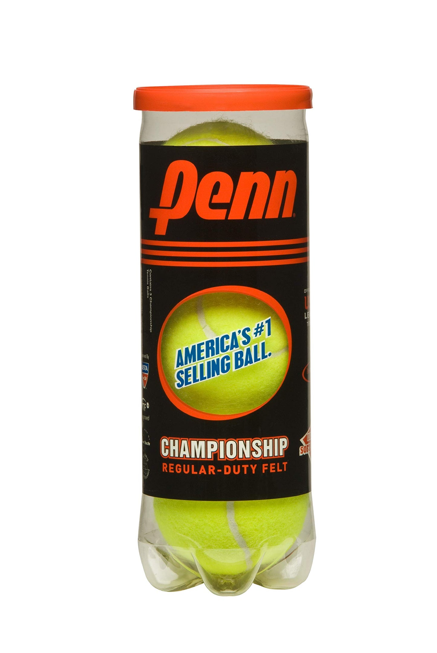 HEAD Ti. Reward Pre-Strung 27 in. Tennis Racquet, Red & Penn Championship- Regular Duty Felt Pressurized Tennis Balls - 1 Can, 3 Balls