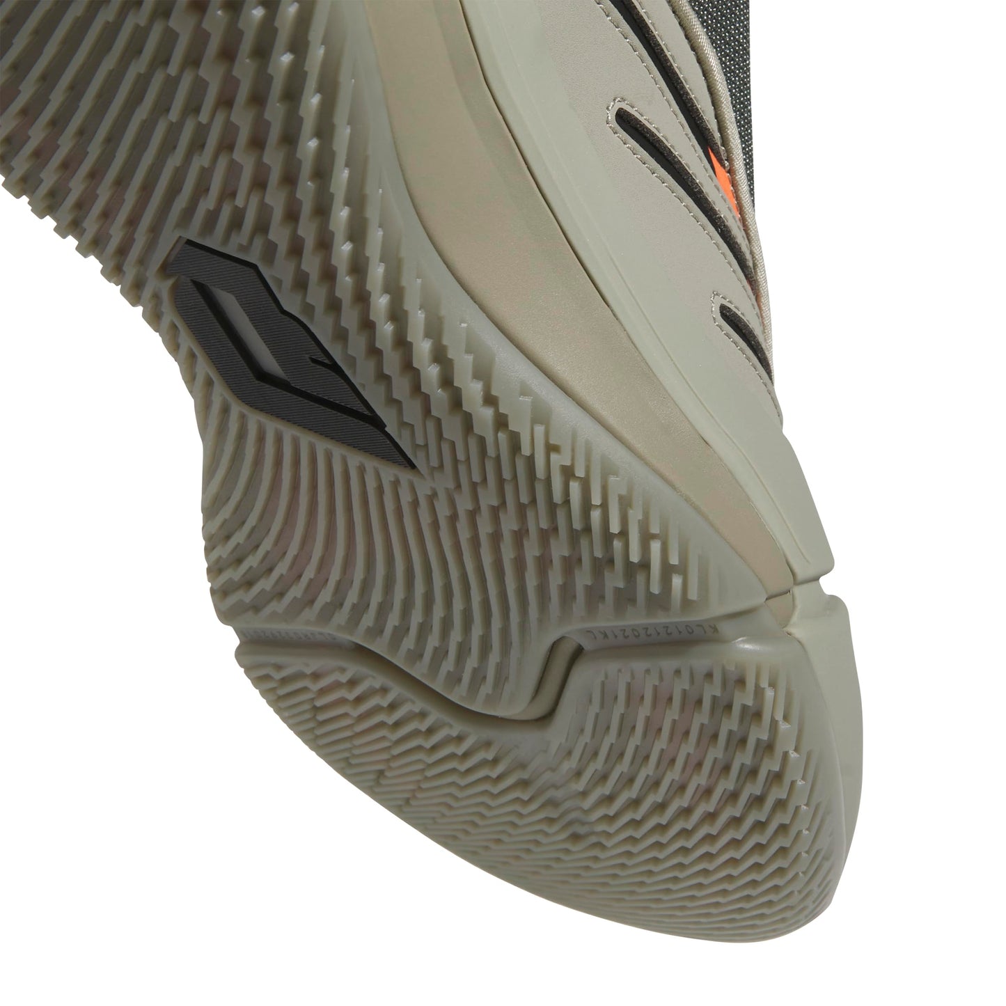 adidas Unisex Dame 9 Basketball Sneaker, Silver Pebble/Ivy/Impact Orange, 6 US Men