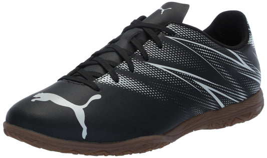 PUMA Mens Attacanto Indoor Trainer Soccer Shoe, PUMA Mens Black-Silver Mist, 10