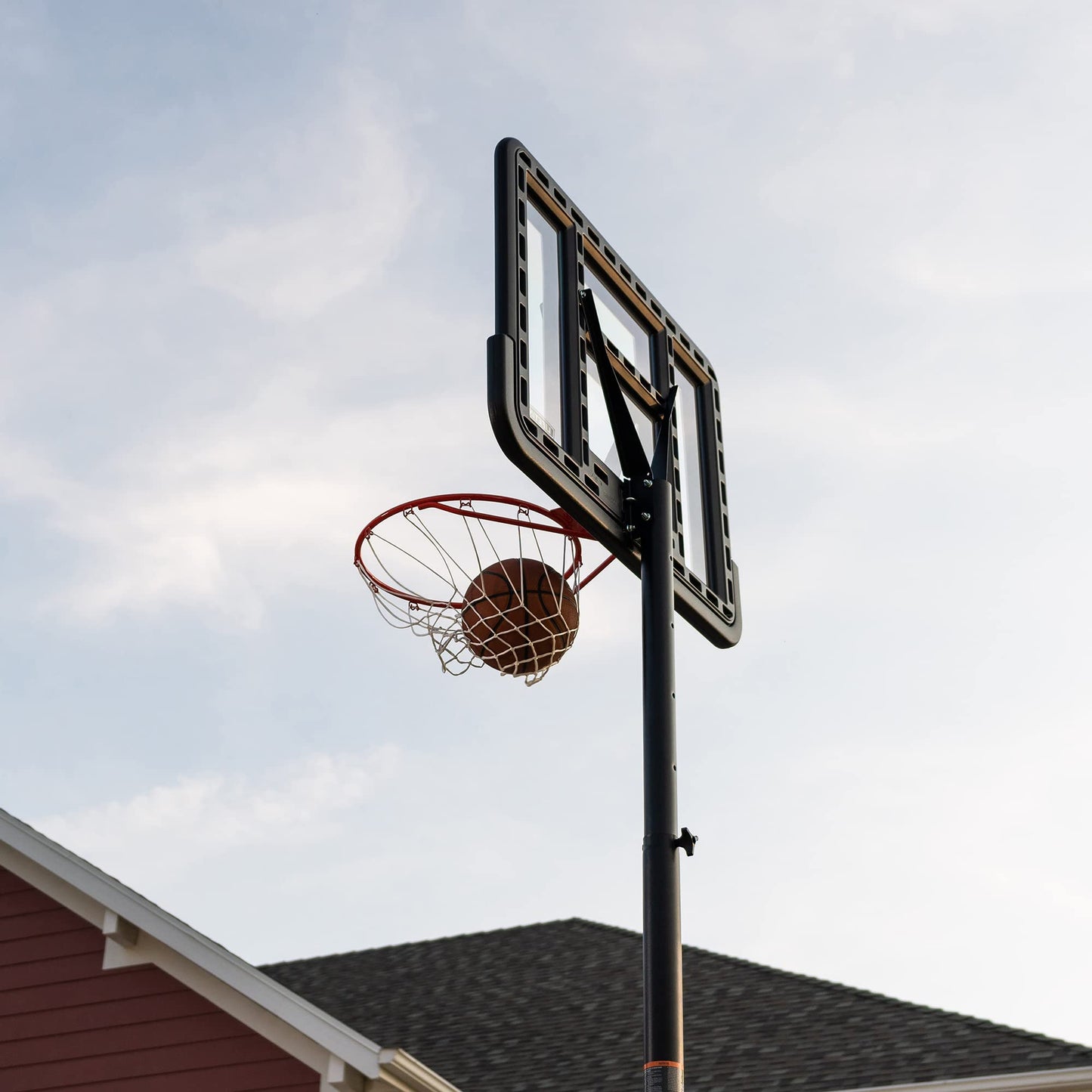 Lifetime Adjustable Shatterproof Fusion Portable Basketball Hoop, 44-Inch Backboard