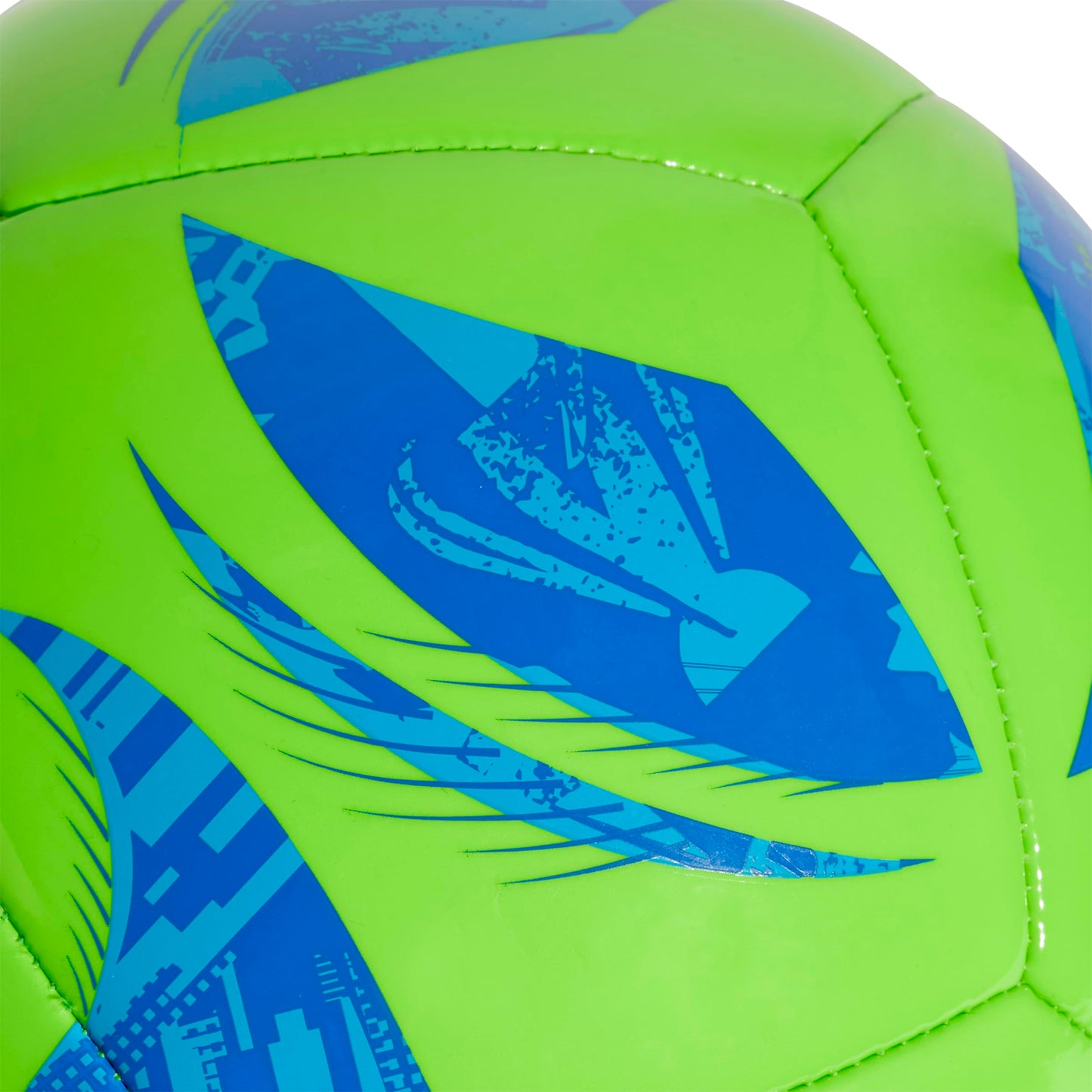 adidas MLS Club Soccer Ball, Green/Glory Blue/Solar Blue, 5