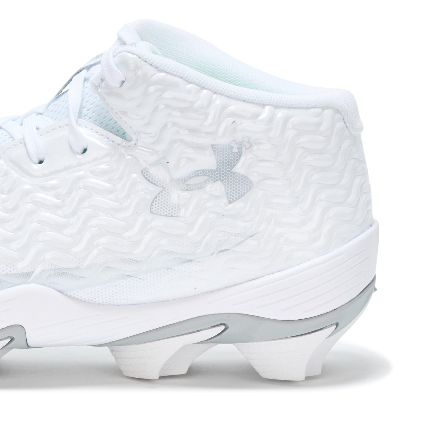 Under Armour Men's Spotlight Hammer RM, (100) White/Metallic Silver/Metallic Silver, 6.5, US