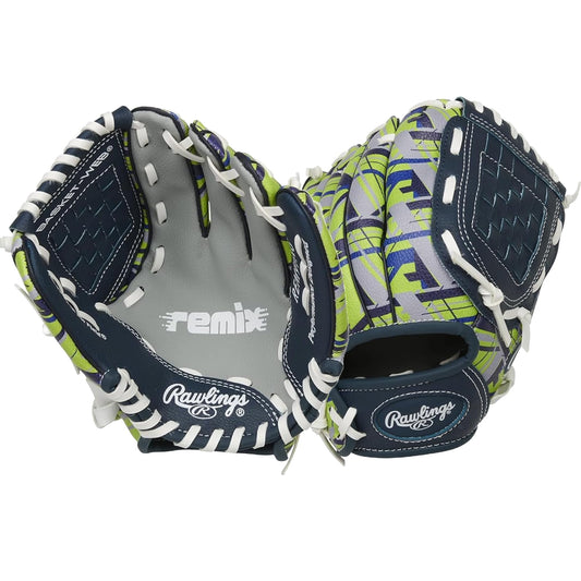Rawlings | REMIX T-Ball & Youth Baseball Glove | Right Hand Throw | 9" | Green