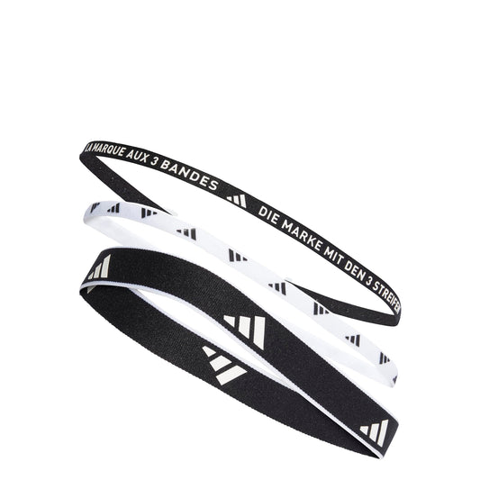 adidas Unisex Multiple Width Training Headbands 3 Per Pack Headband, L