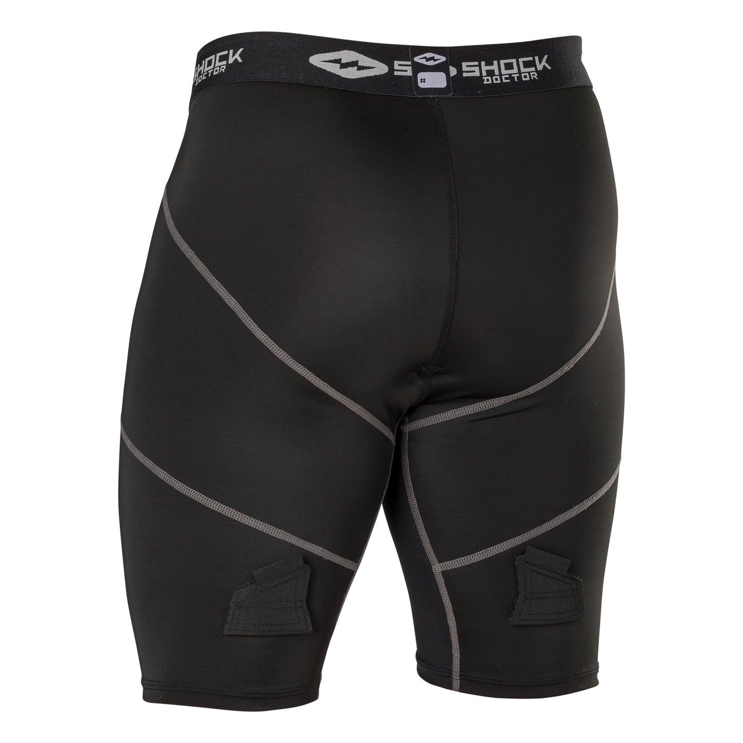 Shock Doctor Hockey Compression Short with BioFlex Cup Included for Adult Men Black