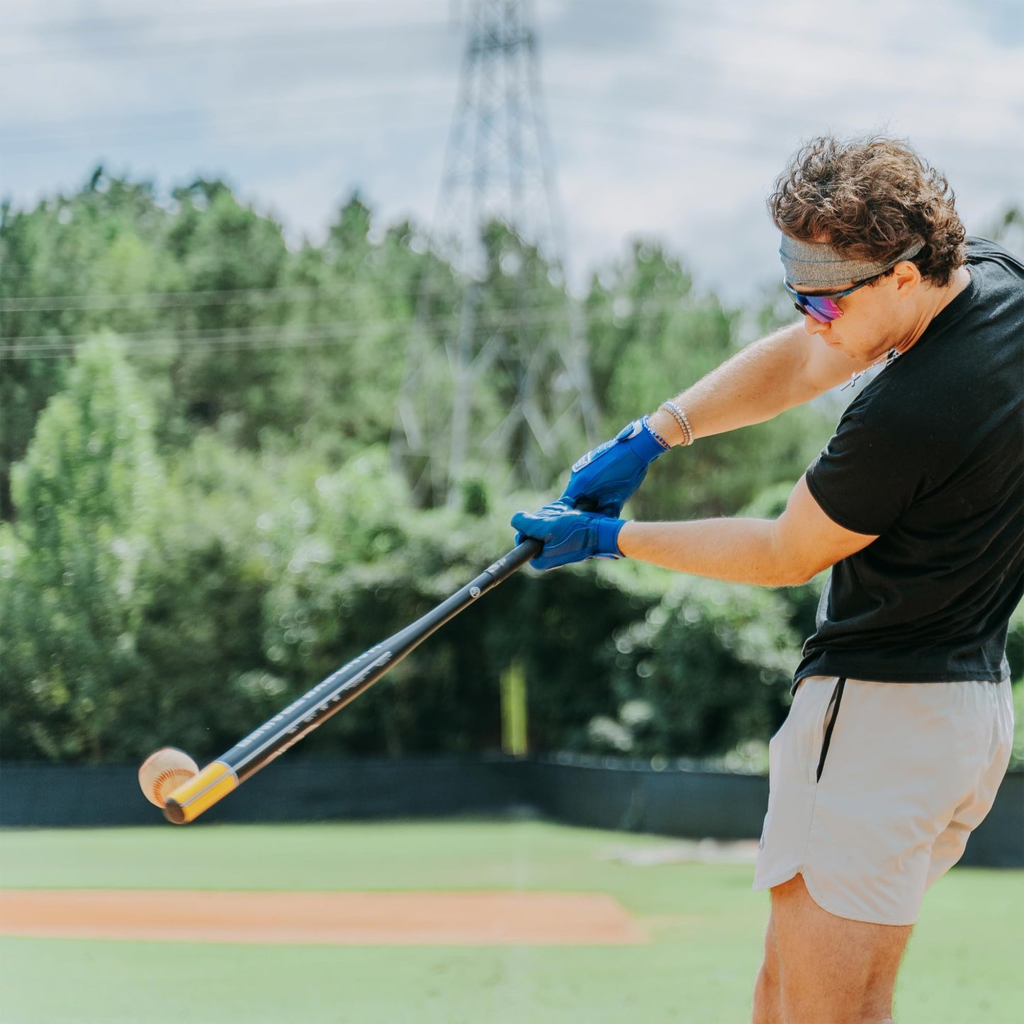 Axe | Hand-Eye Trainer | Skinny Barrel Baseball & Softball Bat | Pro Flared Handle (33")