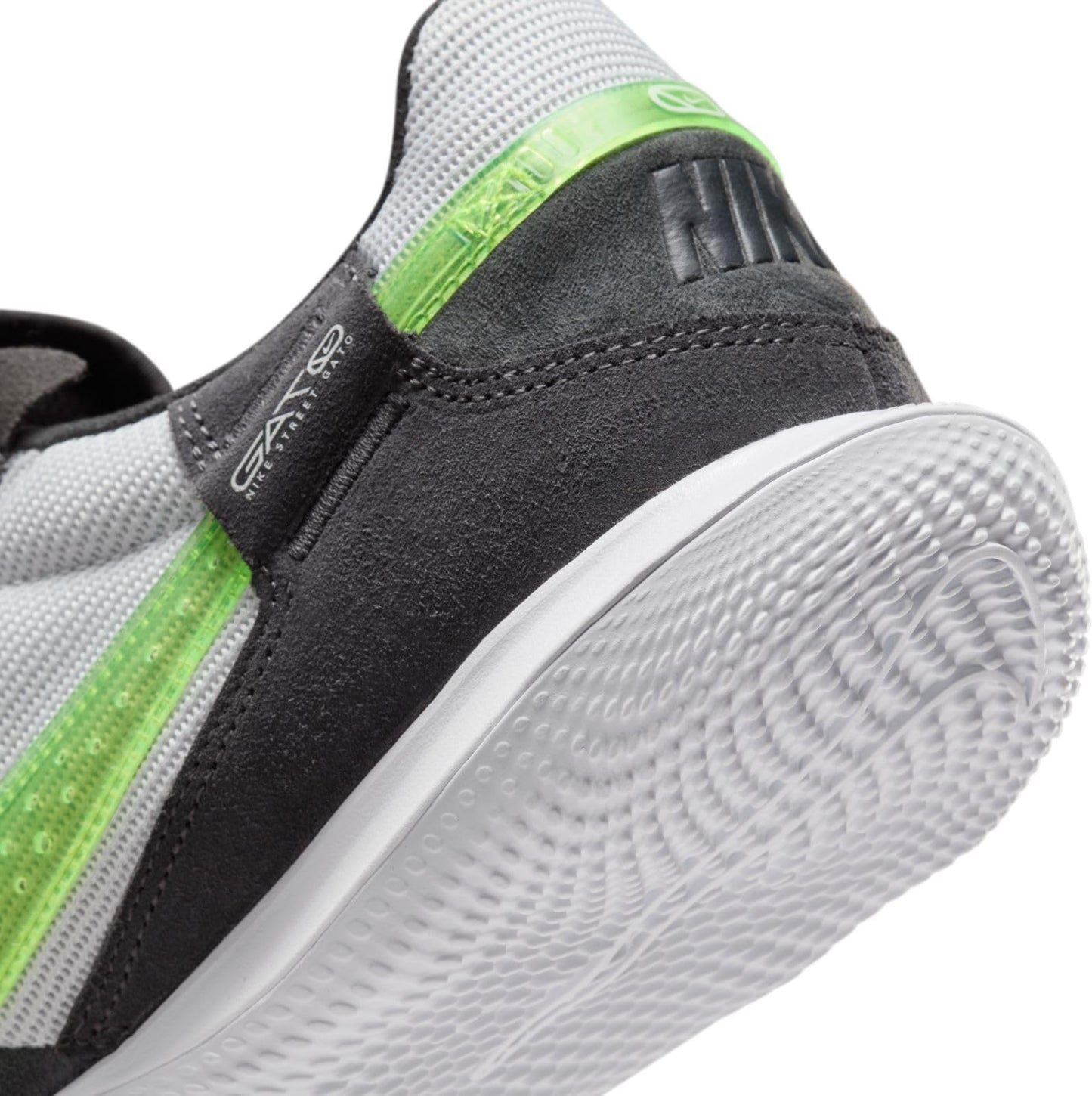 Nike Streetgato Low-Top Soccer Shoes (DC8466-012, Black/Volt) Size 10.5