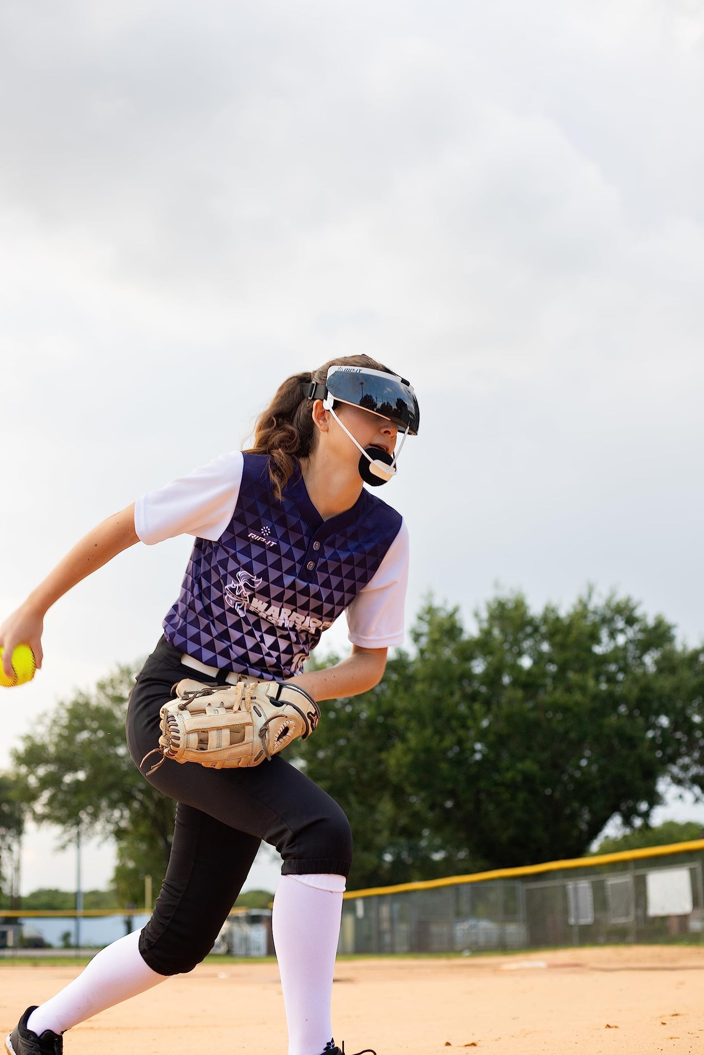 RIP-IT Softball Fielder's Mask Visor - Fits All RIP-IT Defense Fielder’s Masks | Visor for Softball Face Mask