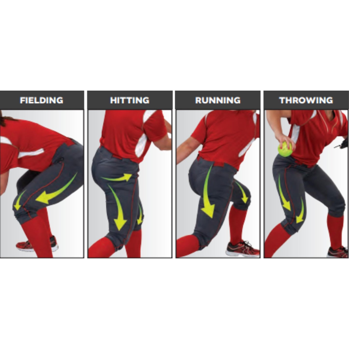 Easton | GAMEDAY Fastpitch Softball Pants | Graphite | Adult Medium