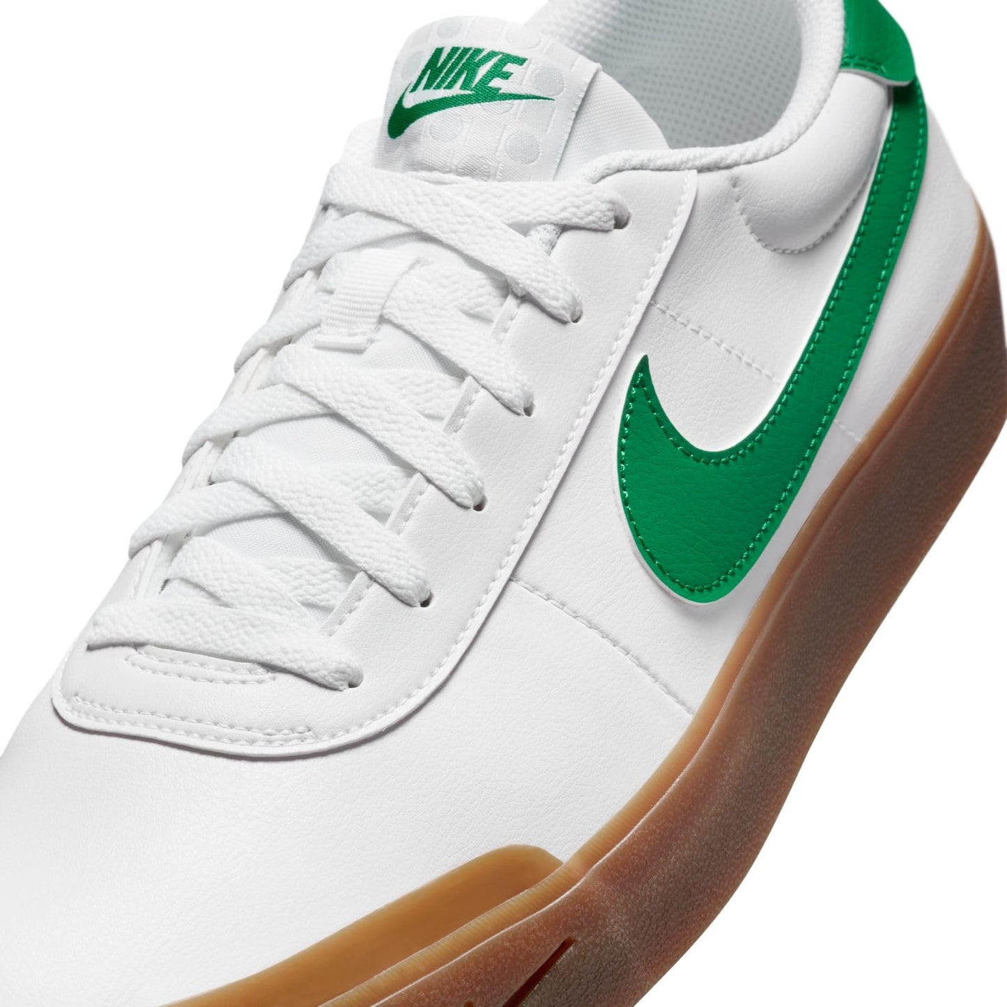 Nike Men's Court Shot Sneaker, White/Malachite/Gum Medium Brown, 9