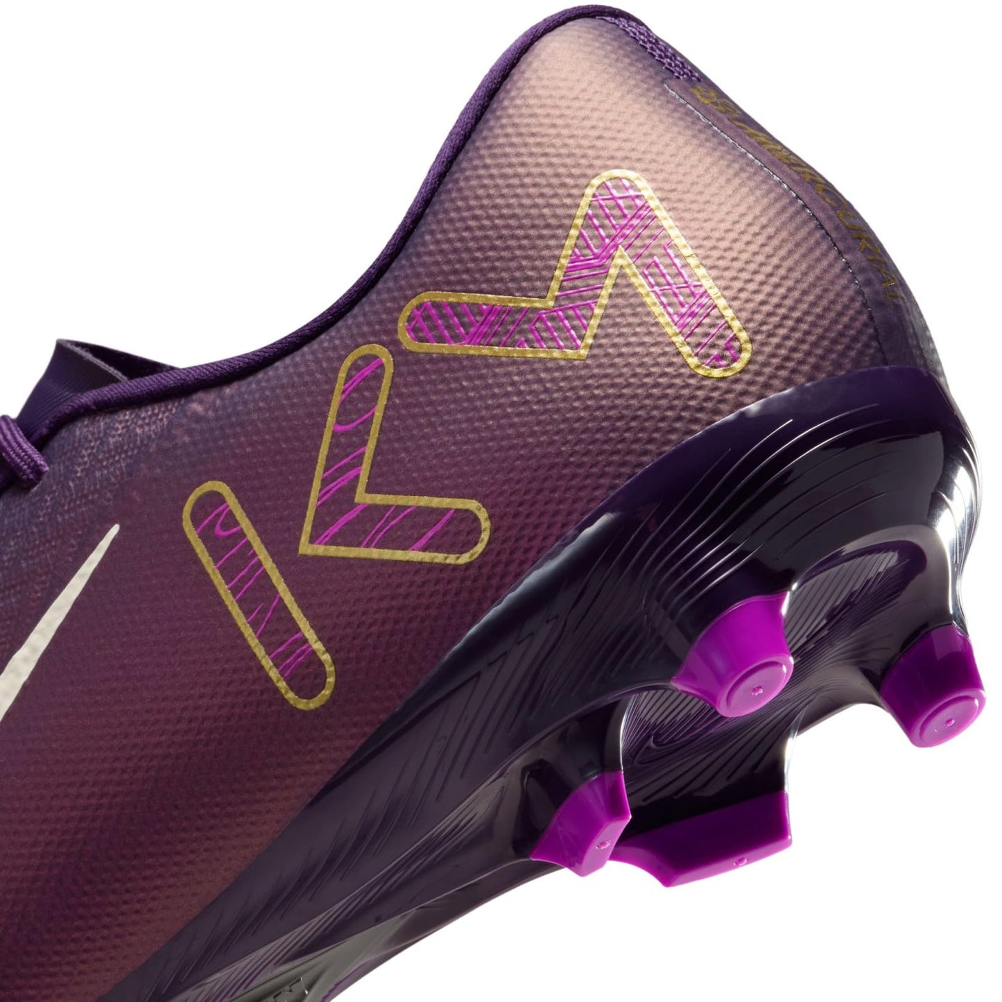 Nike Mercurial Vapor 16 Academy Kylian Mbappe MG Low-Top Soccer Cleats (FQ8377-500, Grand Purple/Pale Ivory) Size 7.5
