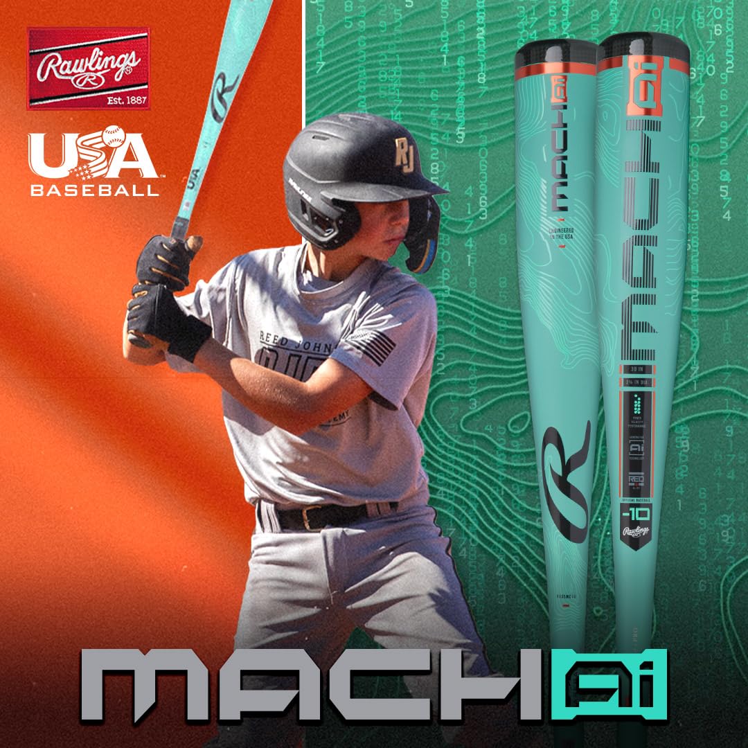 Rawlings | MACH AI Baseball Bat | USA | 30-inch | -10