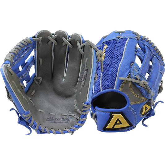 Akadema ARA93 Rookie Series Glove (right-handed_throw, 11-Inch), Blue and Gray