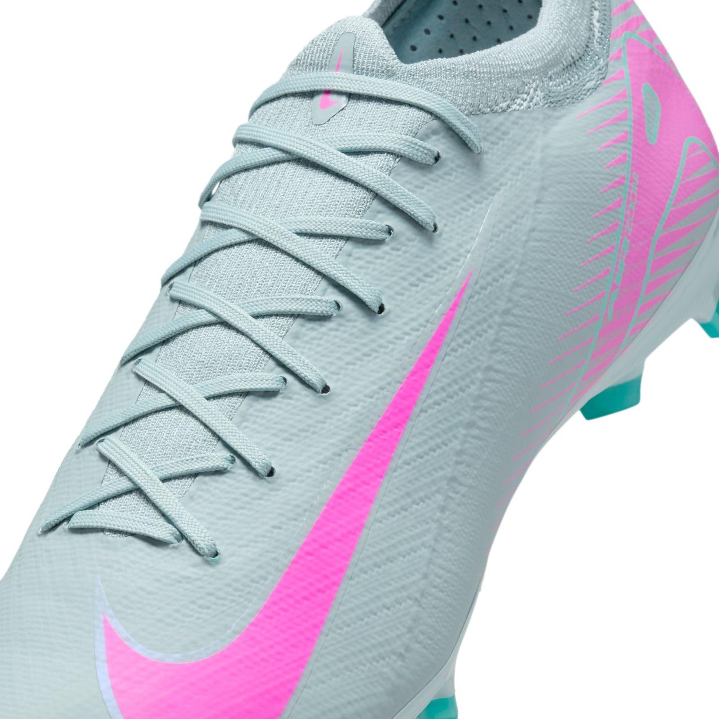 Nike Mercurial Vapor 16 Pro FG Low-Top Soccer Cleats (FQ8685-301, Ocean Cube/Pink Blast) Size 9