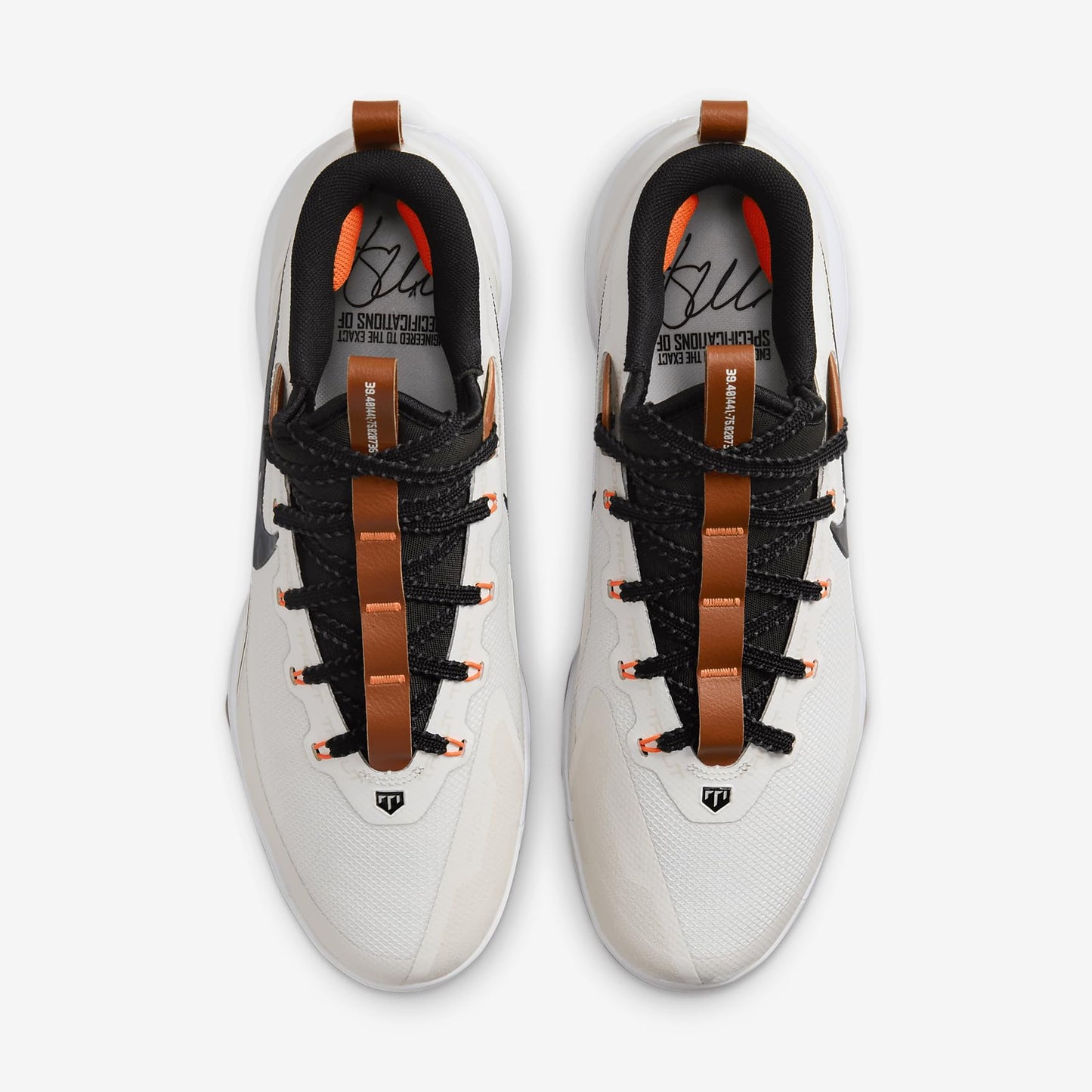 Nike Force Trout 9 Elite MCS Baseball Cleats (FZ8643-100, Summit White/Hemp/Black/Royal Pulse) Size 8