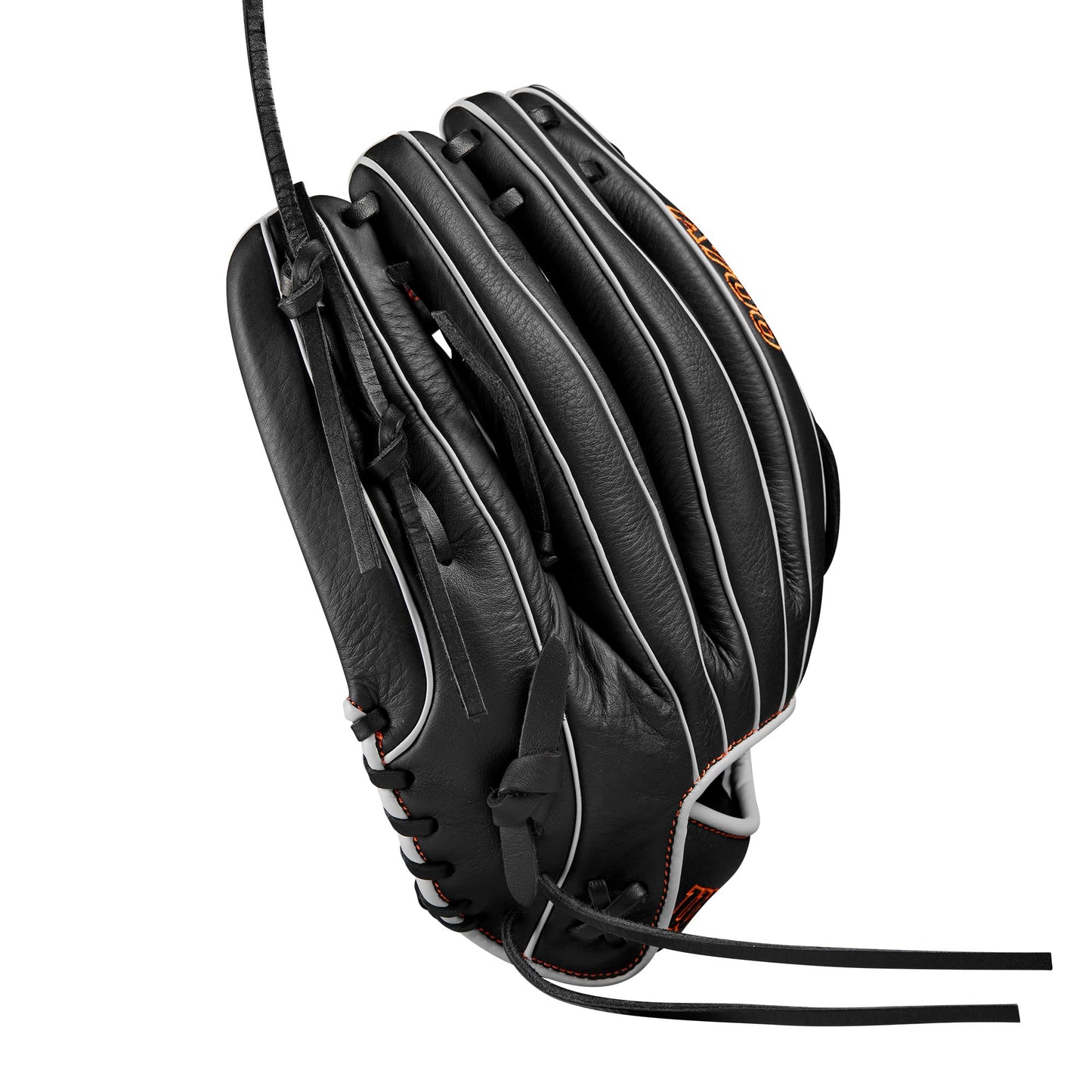 Wilson 2024 A700 12.5" Outfield Baseball Glove - Black/Silver/Orange, Right Hand Throw