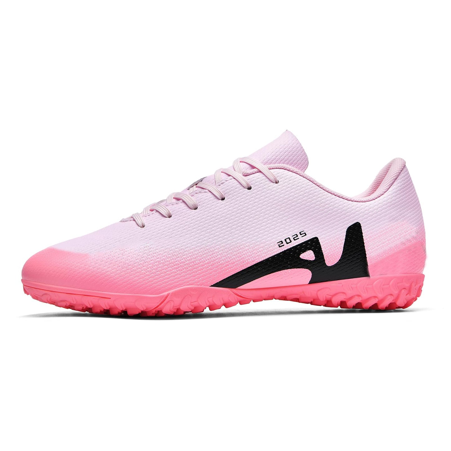GODLARK Soccer Cleats Mens Womens Turf Soccer Shoes Indoor for Kids Youth Football Cleats Big Boys Small Spikes FG TF Football Boots Training Sneaker (2286 Fen TF_39)