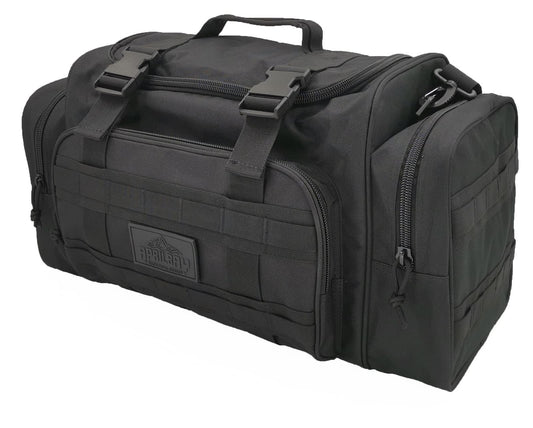 APRILBAY Duffel Bag – Heavy Duty Tactical Gym Bag for Men, Splashwater-Proof Weekender Travel Bag for Basketball, Football, Soccer, Hiking, and Hunting (Black)