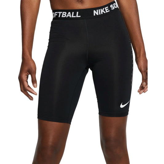 Nike Womens DF Softball Slider Shorts Black | White MD