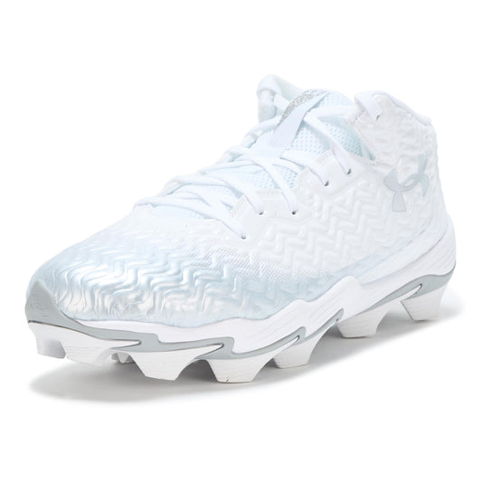 Under Armour Men's Spotlight Hammer RM, (100) White/Metallic Silver/Metallic Silver, 6.5, US