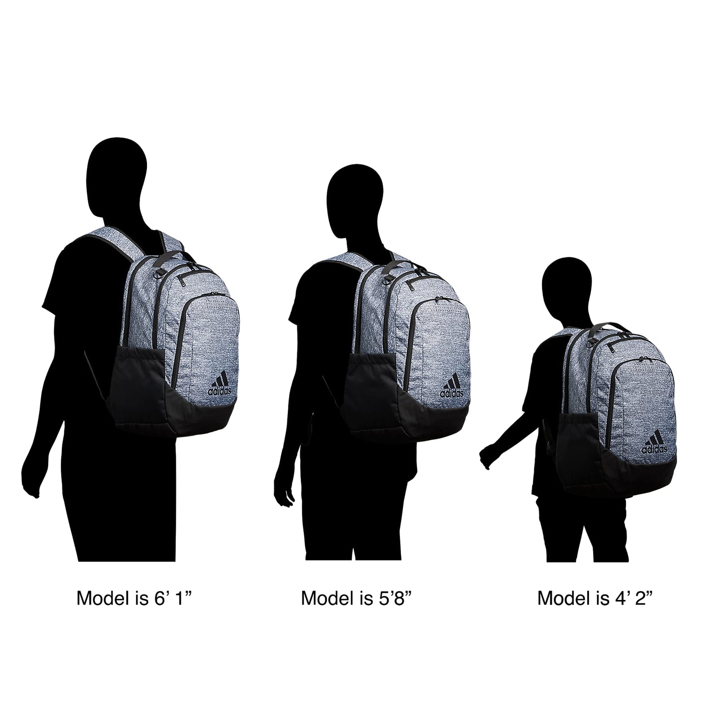 adidas Defender Sports Backpack with Shoe Compartment, Soccer Bag, Black/White, One Size