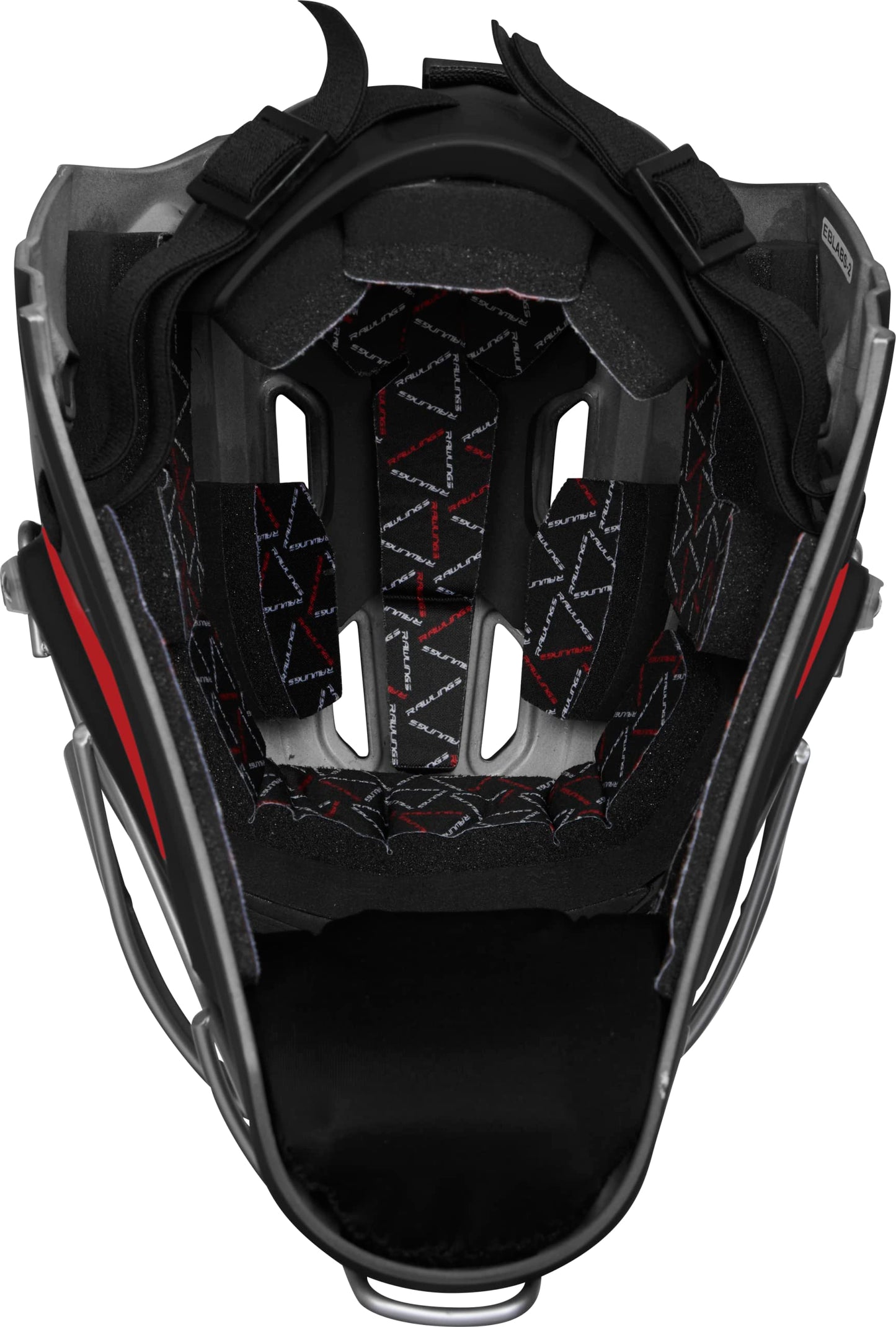 Rawlings | VELO 2.0 Catcher's Helmet | Baseball | Senior (7 1/8" - 7 1/2") | Black/Scarlet