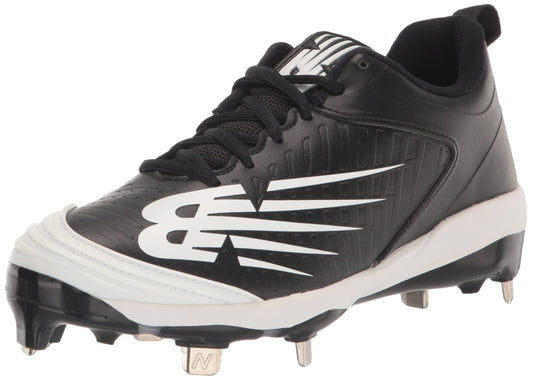 New Balance Women's Fuse V3 Metal Pitch Softball Shoe, Black/Black, 8