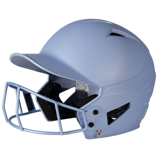 CHAMPRO HX Rise Fastpitch Batting Helmet with Facemask, Medium, Periwinkle