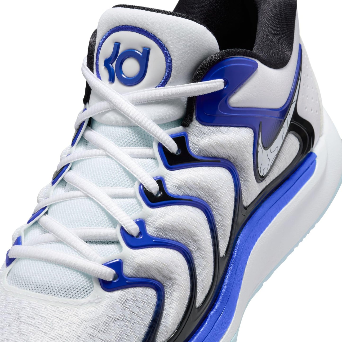 KD17 Basketball Shoes (FJ9487-100, White/Black/Game Royal/White) Size 11.5
