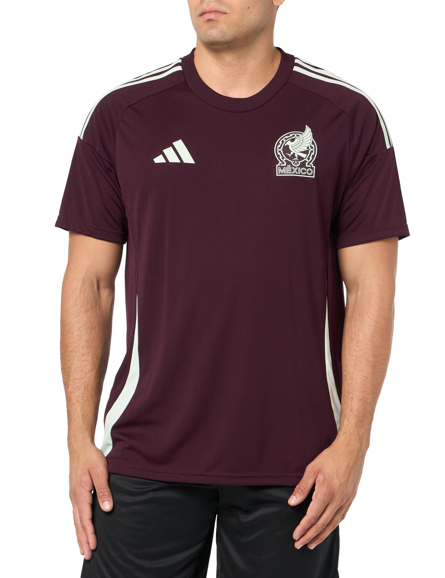 adidas Men's Mexico Jersey, Dark Burgundy 2024