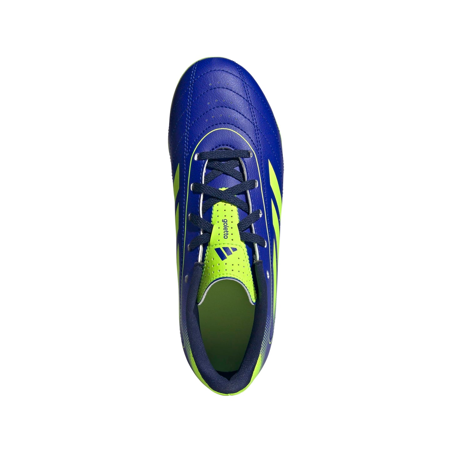 adidas Goletto IX Firm Multi Ground Sneaker, Lucid Blue/Lucid Lemon/Dark Blue, 11 US Unisex Little Kid