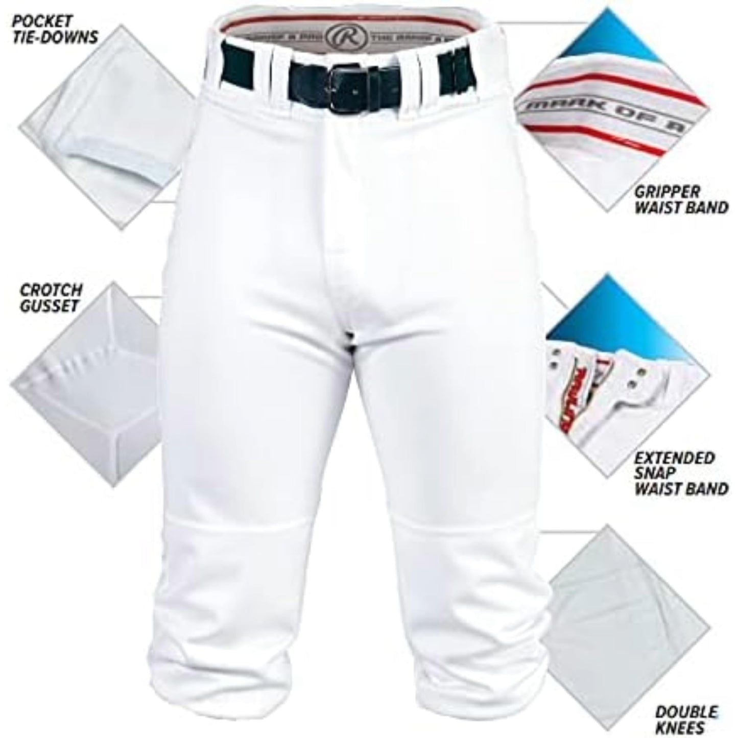 Rawlings | PRO 150 Knicker Baseball Pant | Grey | Adult Medium