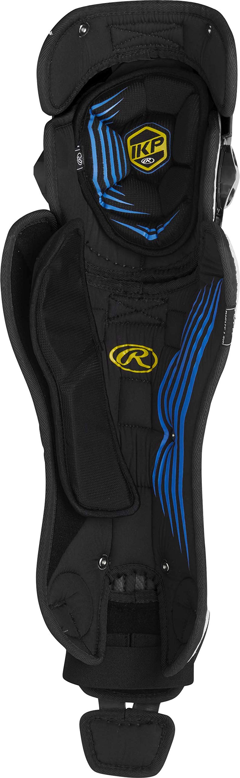 Rawlings | MACH Catcher's Leg Guards | Baseball | Adult | Black/Black