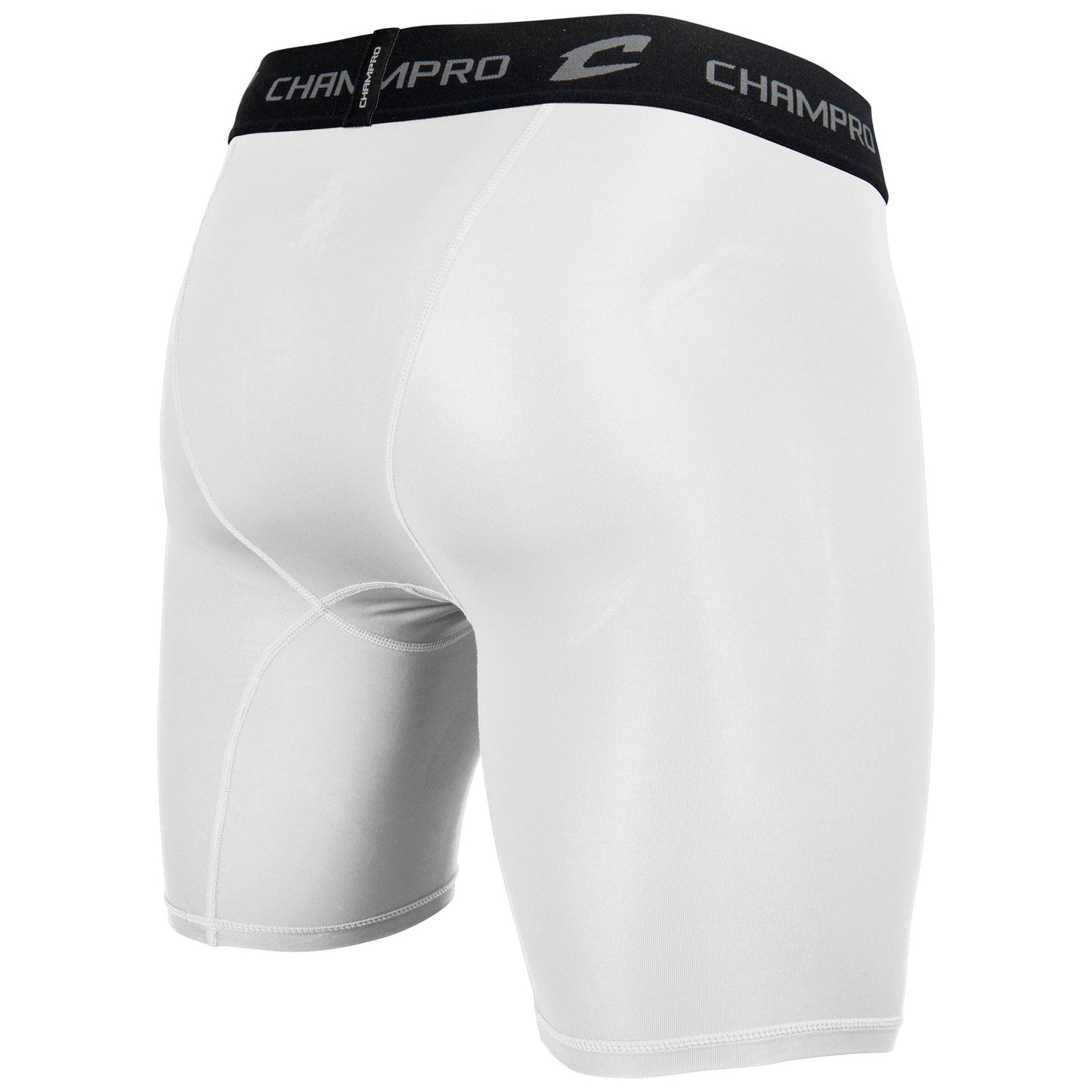 Champro Polyester/Spandex Compression Short, Adult Medium, White