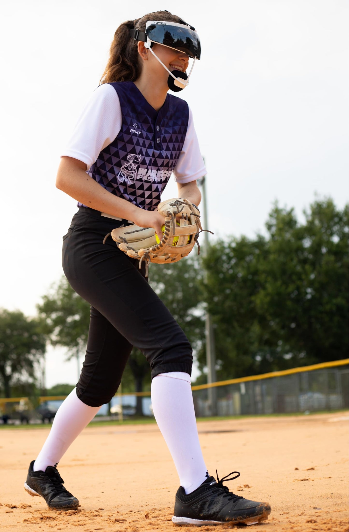RIP-IT Softball Fielder's Mask Visor - Fits All RIP-IT Defense Fielder’s Masks | Visor for Softball Face Mask