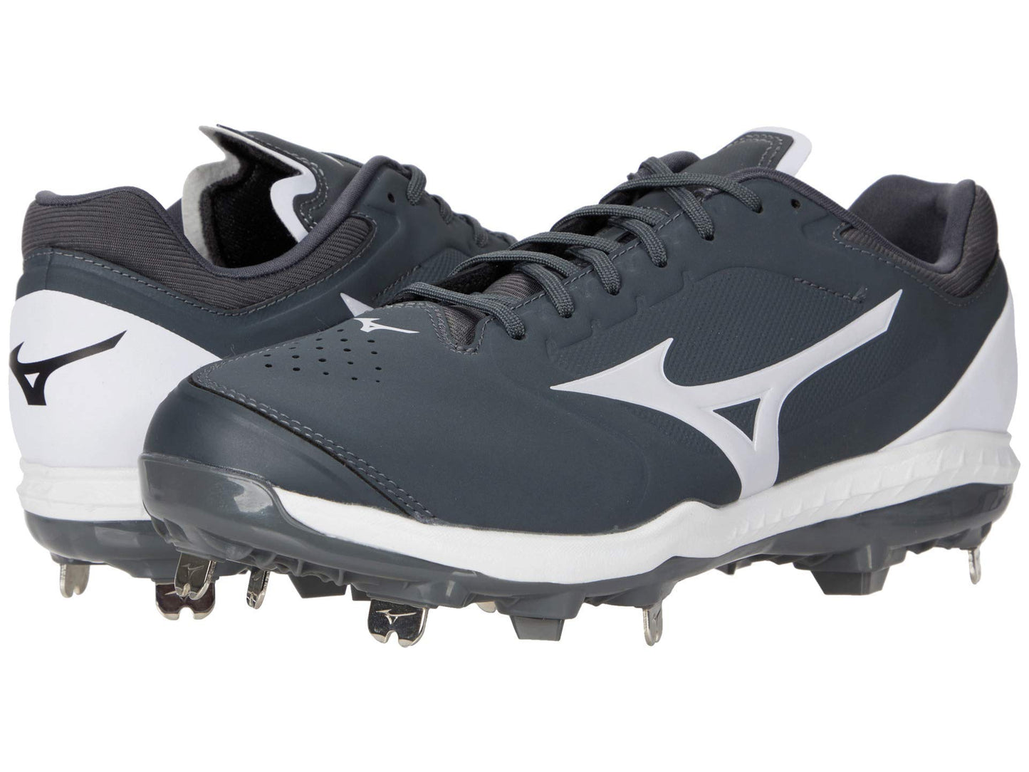 Mizuno womens Cleat Softball Shoe, Grey-white, 8 US