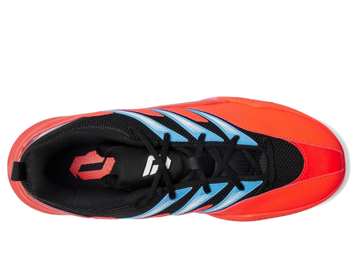 adidas Unisex Dame Certified 3 Basketball Sneaker, Solar Red/Black/White, 8 US Men