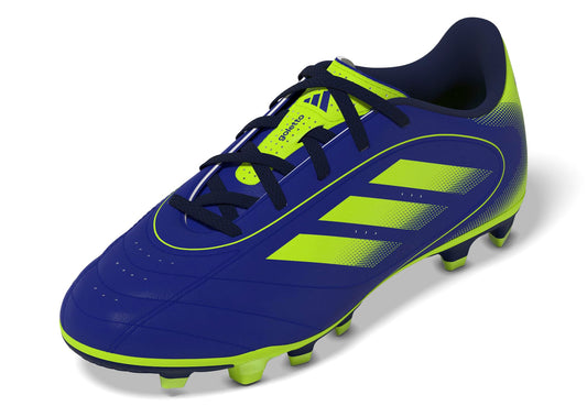 adidas Goletto IX Firm Multi Ground Sneaker, Lucid Blue/Lucid Lemon/Dark Blue, 11 US Unisex Little Kid