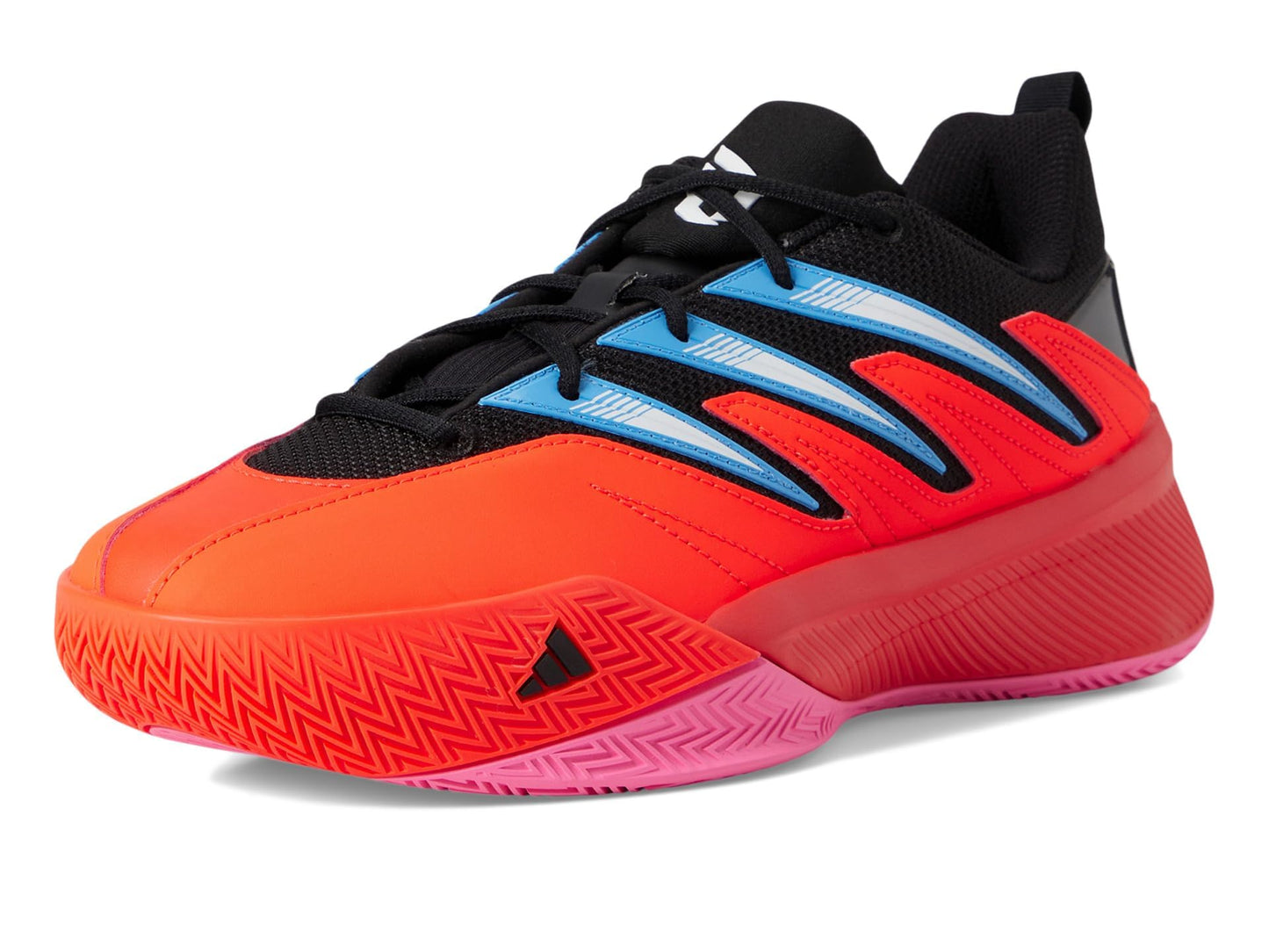 adidas Unisex Dame Certified 3 Basketball Sneaker, Solar Red/Black/White, 8 US Men