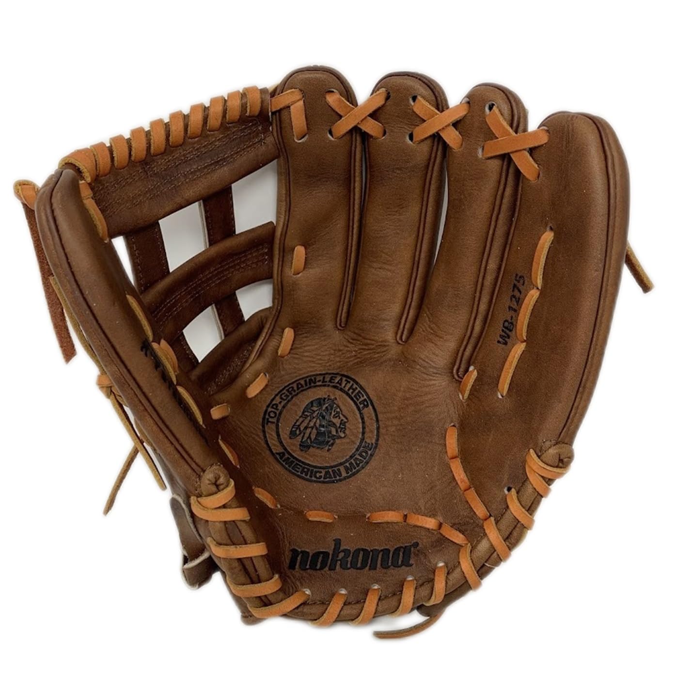 Nokona Walnut 12.75 Outfield Baseball Glove WB-1275H Right Hand Throw H Web