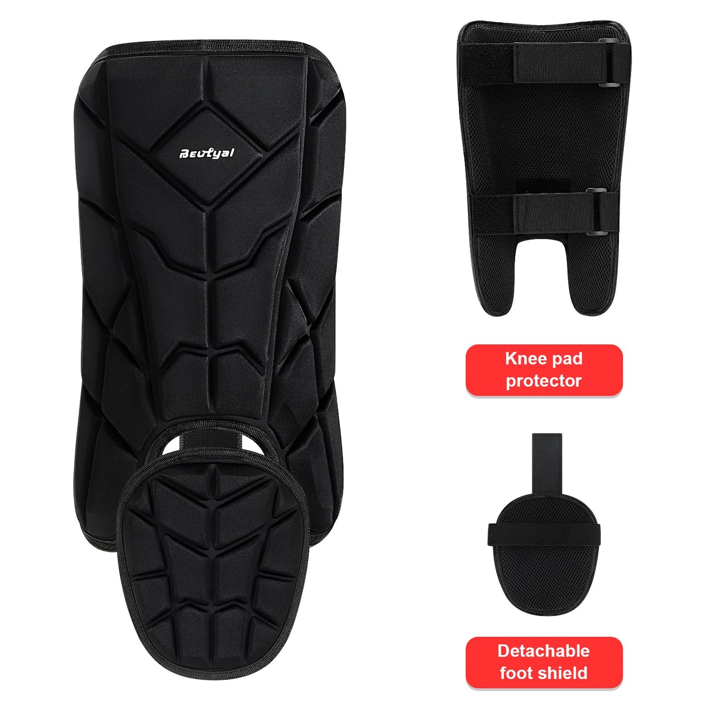 Beutyal Baseball Softball Batters Elbow Guard and Batters Leg Guard Set for Youth