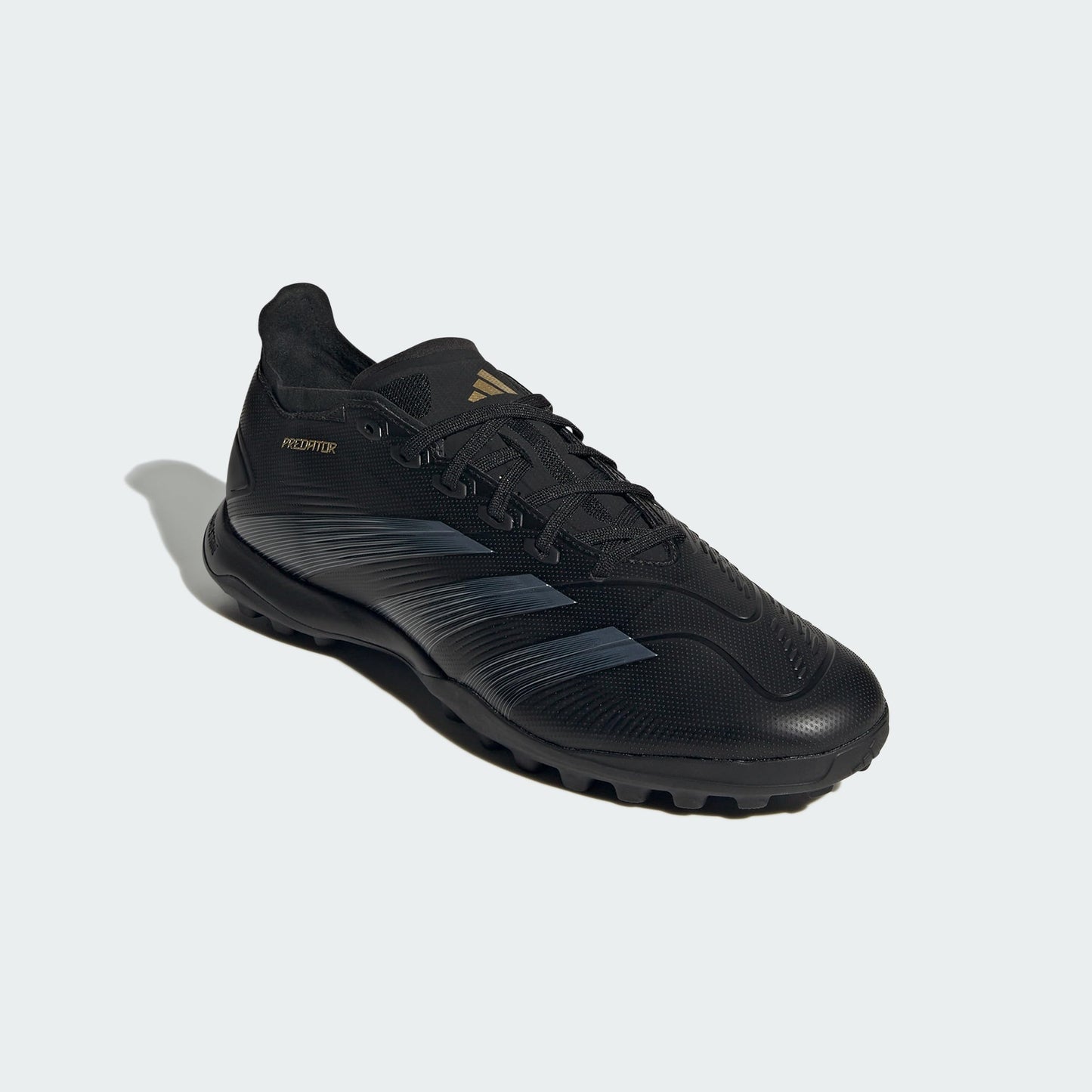 adidas League Turf Sneaker, Black/Carbon/Gold Metallic, 8