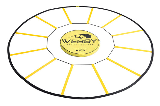 Webby Agility Trainer – Circle Speed and Agility Ladder for High Intensity Footwork Drills and Skills – A Circular Piece of Training Equipment That Changes The Way You Move