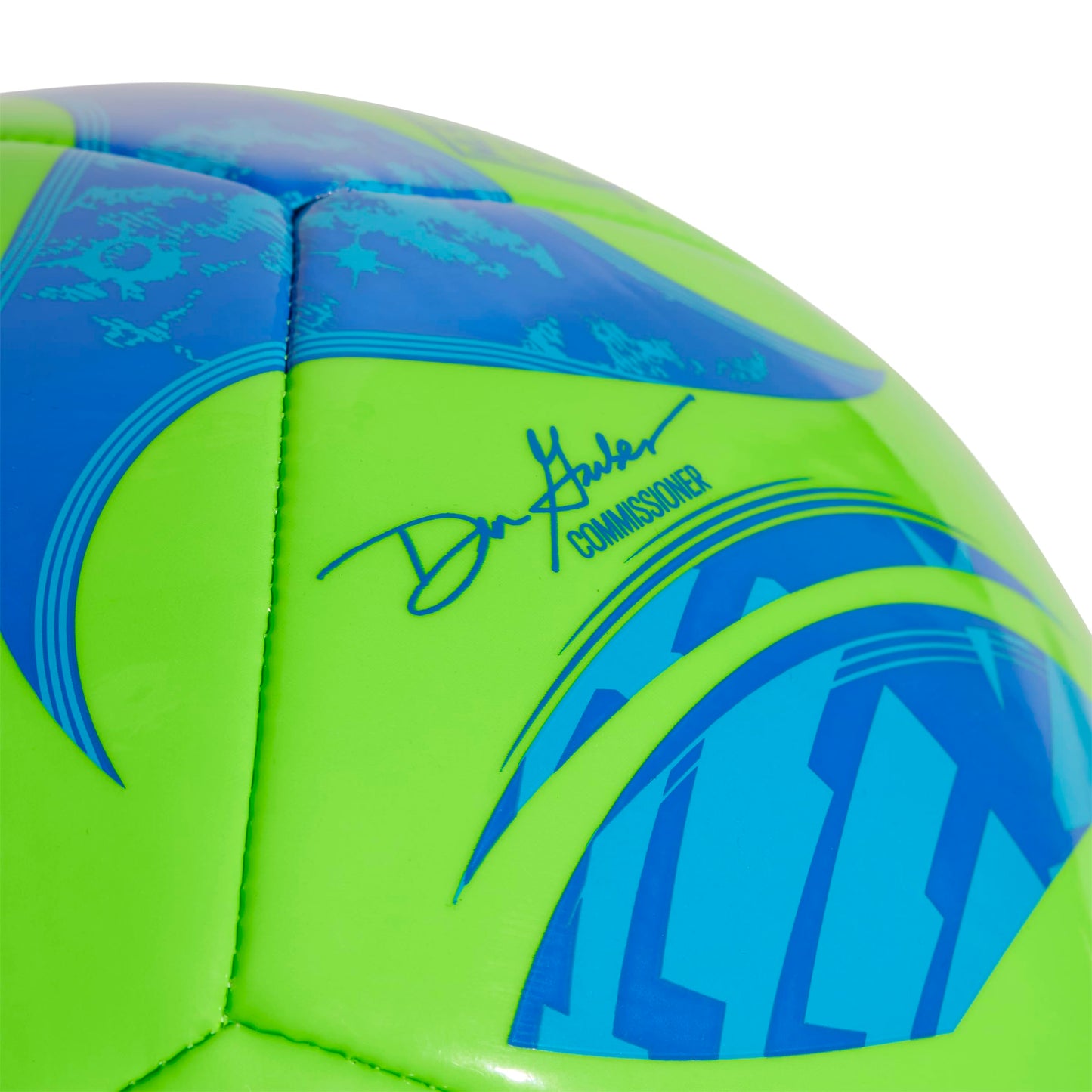 adidas MLS Club Soccer Ball, Green/Glory Blue/Solar Blue, 5