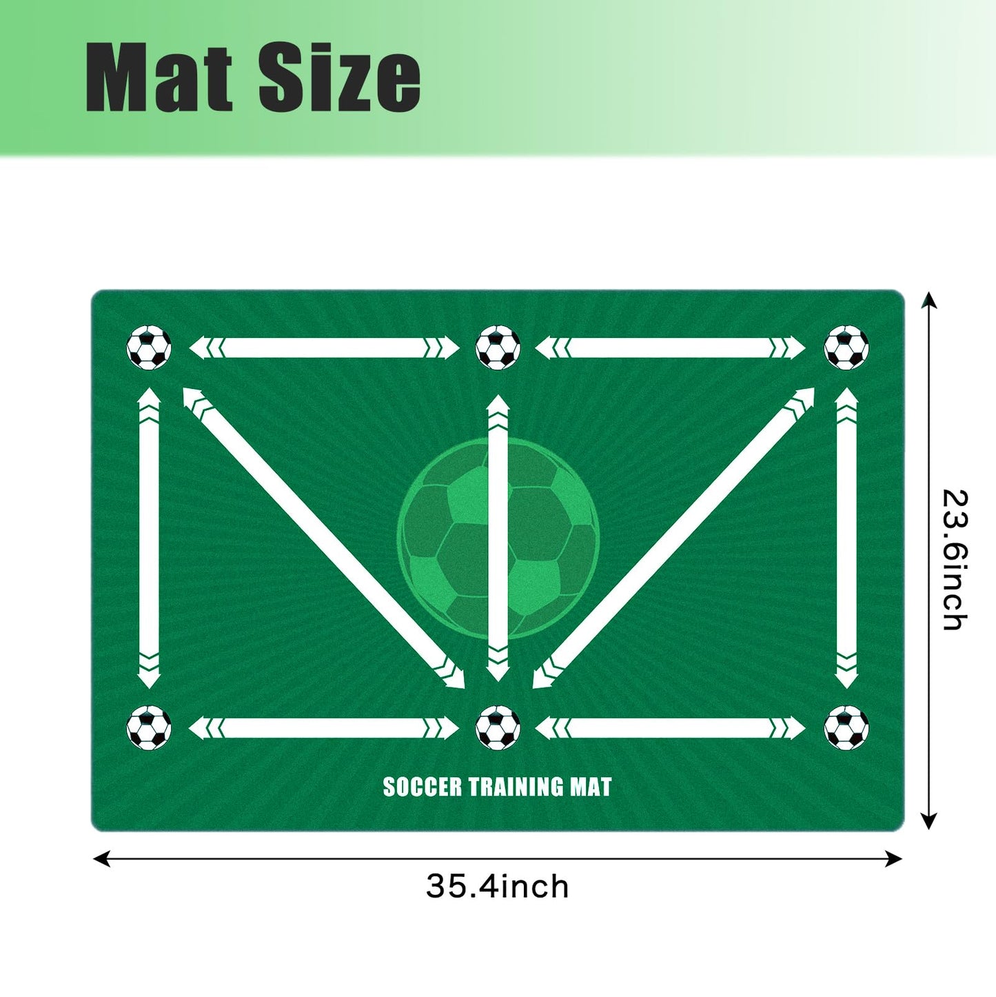 Soccer Training equipment,Indoor Soccer Training Mat,Dribble Silent Sports Auxiliary Props Football Mat,Footstep System Training Blanket,Football Training Pace Ball Control for Teenager Boys Kids