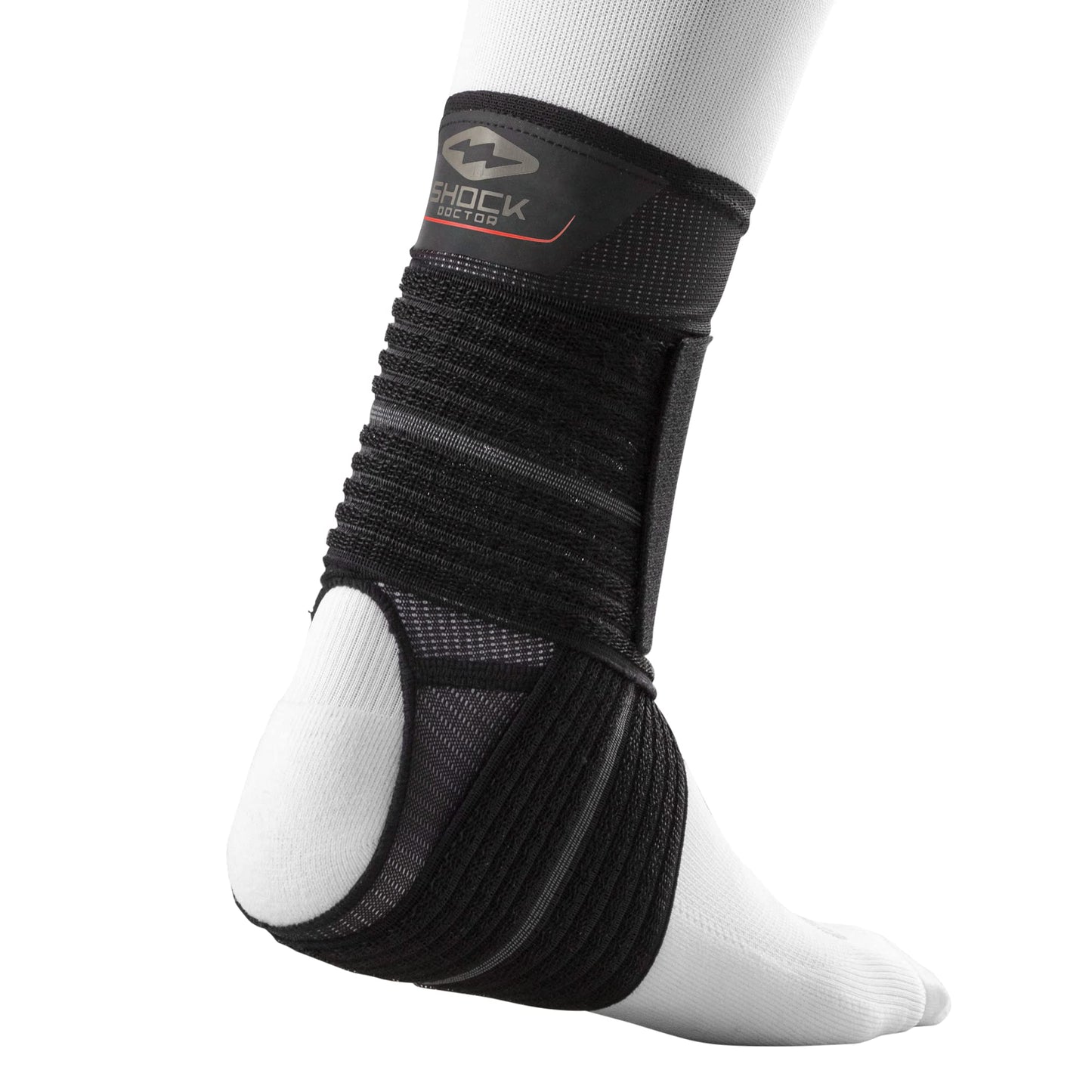 Shock Doctor Ankle Sleeve with Compression Wrap Support (Black, Small)