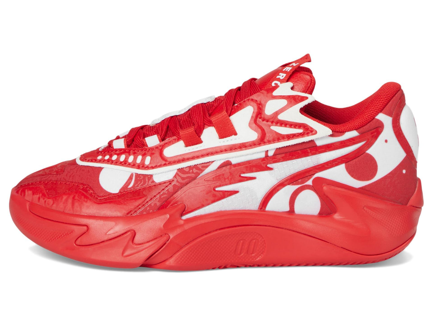 PUMA Scoot Zeros Basketball Shoes (Big Kid) Sneaker, for All Time Red/White, 7 US Unisex
